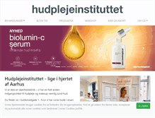 Tablet Screenshot of hudplejeinstituttet.dk